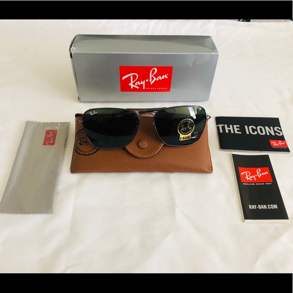 NEW AUTHENTIC RAYBAN RB3136 SUNGLASSES~GUNMETAL 58